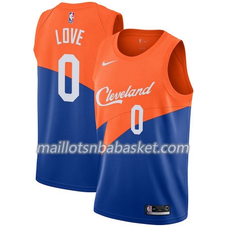 Maillot Homme Cleveland Cavaliers Kevin Love 0 2018-19 Nike City Edition Bleu Swingman